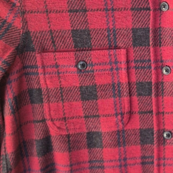 Faherty Legend Sweater Shirt Cherry Creek Plaid Size XS - Picture 9 of 15